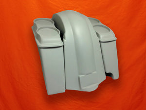 Harley Davidson 4" Extended Saddlebags Dual 6.5" Speaker Lids Fender Right Cut out