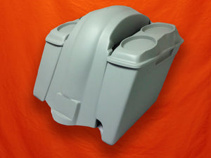 Harley Davidson 4" Extended Saddlebags Dual 6.5" Speaker Lids Fender Right Cut out