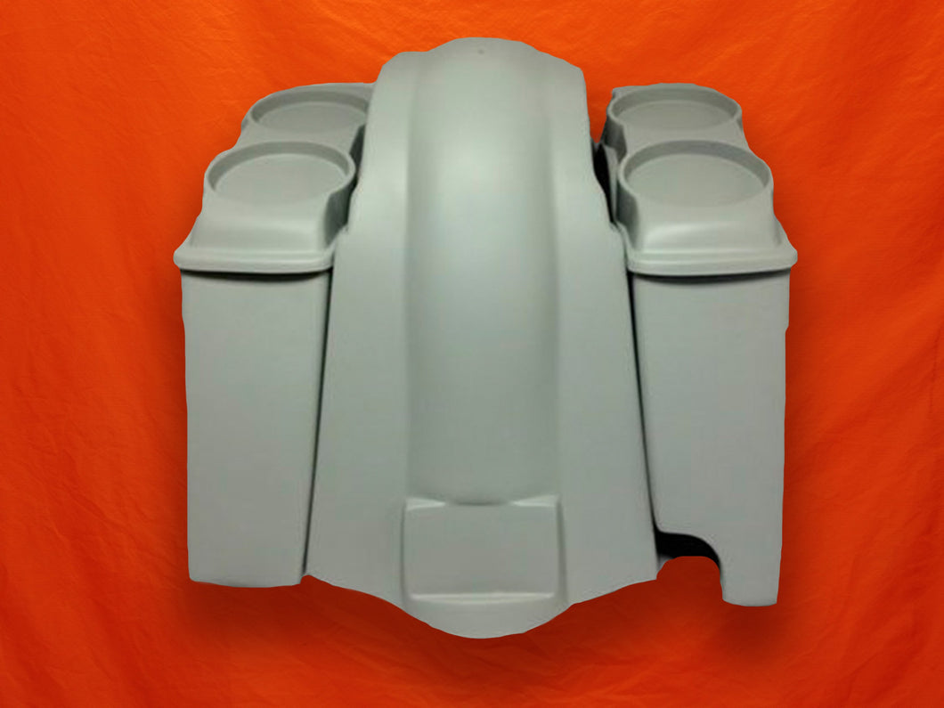 Harley Davidson 4″ Extended Saddlebags Dual 6 X 9 Speaker Lids Fender Right Cut out