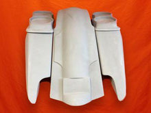 Load image into Gallery viewer, Harley Davidson 2014 – 2018 5″ Fifty Five Extended Stretched Saddlebag Fender Kit ? Dual Cut Outs and Dual 6.5″ Speaker Lids