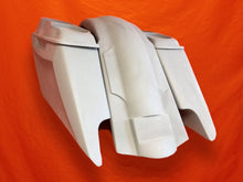 Load image into Gallery viewer, Harley Davidson 5&quot; Fifty Five Extended Stretched Saddlebag Fender Kit - Dual Cut Outs Dual 6 x 9 Speaker Lids