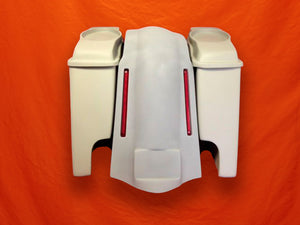 Harley Davidson Bagger 6" Stretched Bags 6.5" Speaker Lids LED Lights Fender