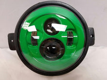 Load image into Gallery viewer, 7&quot; Kawasaki Voyager &amp; Vaquero DAYMAKER Replacement Headlight Green LED Light Projector HID Bulb