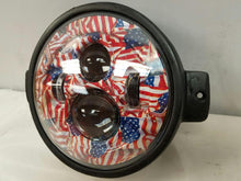 Load image into Gallery viewer, 7&quot; Kawasaki Voyager &amp; Vaquero DAYMAKER Replacement Headlight American Flags LED Light Projector HID Bulb