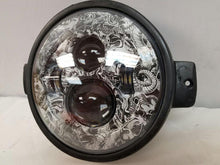 Load image into Gallery viewer, 7&quot; Rise of the Dead Kawasaki Voyager &amp; Vaquero DAYMAKER Replacement Headlight American Flags LED Light Projector HID Bulb