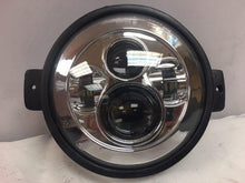 Load image into Gallery viewer, 7&quot; Kawasaki Voyager &amp; Vaquero DAYMAKER Replacement Headlight Chrome LED Light Projector HID Bulb