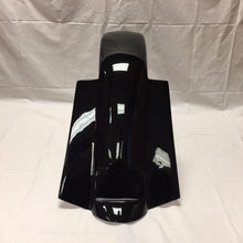 Load image into Gallery viewer, Harley Davidson 5&quot; Extended Saddlebags Bags Painted VIVID BLACK &amp; Rear Fender Dual Cut Outs