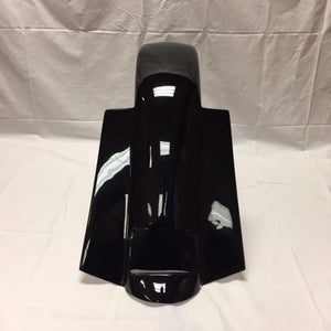 Harley Davidson 5" Extended Saddlebags Bags Painted VIVID BLACK & Rear Fender Dual Cut Outs