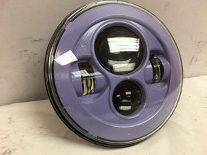 7" DAYAKER Replacement LIGHT PURPLE BLUE Projector HID LED Light Bulb Headlight Motorcycle Harley