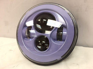 7" DAYAKER Replacement LIGHT PURPLE BLUE Projector HID LED Light Bulb Headlight Motorcycle Harley