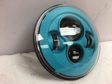 Load image into Gallery viewer, 7&quot; DAYMAKER Replacement TURQUOISE BLUE Projector HID LED Light Bulb Headlight Motorcycle Harley