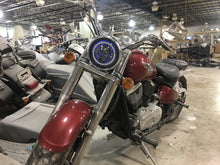 Load image into Gallery viewer, 7&quot; DAYMAKER Kawasaki Vulcan Nomad 800 Blue with Blue Halo HID LED Light Bulb Headlight Motorcycle