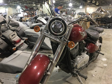 Load image into Gallery viewer, 7&quot; DAYMAKER Kawasaki Vulcan Nomad 800 Black With Pink Halo HID LED Light Bulb Headlight Motorcycle