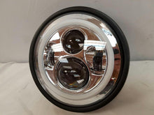 Load image into Gallery viewer, 7&quot; DAYMAKER Kawasaki Vulcan Nomad 800 Chrome With Green Halo HID LED Light Bulb Headlight Motorcycle