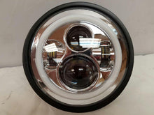 Load image into Gallery viewer, 7&quot; DAYMAKER Kawasaki Vulcan Nomad 800 Chrome With Green Halo HID LED Light Bulb Headlight Motorcycle