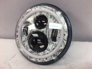 7" DAYMAKER Custom Big Money Daymaker Design With Orange Halo Projector HID LED Light Bulb Headlight Motorcycle Harley