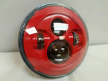 Load image into Gallery viewer, 7&quot; DAYMAKER Color Matched Scarlet Red LED Light Bulb Headlight Motorcycle Harley