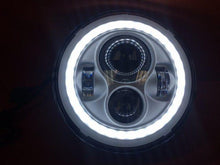 Load image into Gallery viewer, 7&quot; DAYMAKER Replacement WHITE With WHITE Halo Projector HID LED Light Bulb Headlight Motorcycle Harley