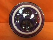 Load image into Gallery viewer, 7&quot; DAYMAKER Replacement PURPLE With PURPLE Halo Projector HID LED Light Bulb Headlight Motorcycle Harley