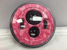 Load image into Gallery viewer, 7&quot; DAYMAKER Replacement Breast Cancer Awareness Design Projector HID LED Light Bulb Headlight Motorcycle Harley