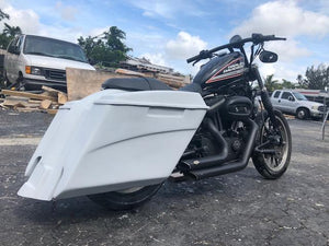 Harley Davidson Sportster 883 / Dyna / Sportster 5? Dual Cut Out Saddlebags Kit + 6 x 9 Speaker Lids