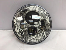Load image into Gallery viewer, 7&quot; DAYMAKER Replacement Joker Design Projector HID LED Light Bulb Headlight Motorcycle Harley