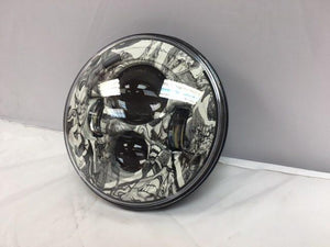 7" DAYMAKER Replacement Joker Design Projector HID LED Light Bulb Headlight Motorcycle Harley