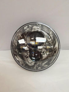 7" DAYMAKER Replacement Walking Dead Design Projector HID LED Light Bulb Headlight Motorcycle Harley