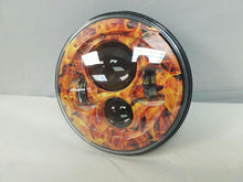 Load image into Gallery viewer, 7&quot; DAYMAKER Replacement Flame Design Projector HID LED Light Bulb Headlight Motorcycle Harley