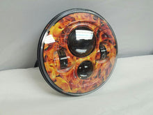 Load image into Gallery viewer, 7&quot; DAYMAKER Replacement Flame Design Projector HID LED Light Bulb Headlight Motorcycle Harley