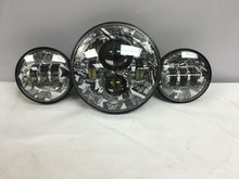 Load image into Gallery viewer, 7&quot; DAYMAKER JOKER DESIGN Headlight Dual 4.5&quot; - 4 1/2&quot; Auxiliary Spot Passing LED Fog Lights Bulb Harley SET
