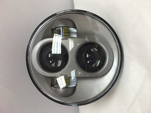 5 3/4" DAYMAKER Replacement SILVER Projector HID LED Light Bulb Headlight Motorcycle Harley 5.75"