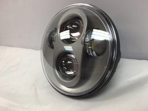 5 3/4" DAYMAKER Replacement SILVER Projector HID LED Light Bulb Headlight Motorcycle Harley 5.75"