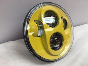 5 3/4" DAYMAKER Replacement YELLOW Projector HID LED Light Bulb Headlight Motorcycle Harley 5.75"