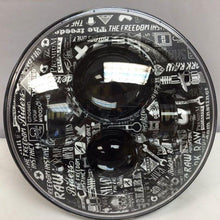 Load image into Gallery viewer, 7&quot; DAYMAKER Replacement Mechanic Wars Design Projector HID LED Light Bulb Headlight Motorcycle Harley