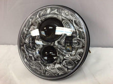 Load image into Gallery viewer, 7&quot; DAYMAKER Replacement Black Rose Design Projector HID LED Light Bulb Headlight Motorcycle Harley