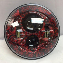 Load image into Gallery viewer, 7&quot; DAYMAKER Replacement Red Roses Design Projector HID LED Light Bulb Headlight Motorcycle Harley