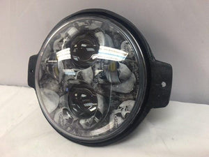 Honda VTX 1300 / 1800 C / R / S - 5 3/4" CUSTOM DESIGN SKULL DAYMAKER Chrome HID LED Light Bulb Headlight Motorcycle 5.75" Mount