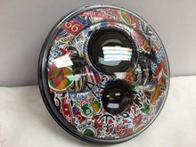 Load image into Gallery viewer, 7&quot; DAYMAKER Replacement Sticker City Design Projector HID LED Light Bulb Headlight Motorcycle Harley