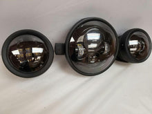 Load image into Gallery viewer, 7&quot; Kawasaki Voyager &amp; Vaquero DAYMAKER Headlight Dual 4.5&quot; - 4 1/2&quot; Auxiliary AUX Black Spot Passing LED Fog Lights SET