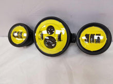 Load image into Gallery viewer, 7&quot; Kawasaki Voyager &amp; Vaquero DAYMAKER Headlight Dual 4.5&quot; - 4 1/2&quot; Auxiliary AUX Yellow Spot Passing LED Fog Lights SET