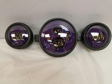 Load image into Gallery viewer, 7&quot; Kawasaki Voyager &amp; Vaquero DAYMAKER Headlight Dual 4.5&quot; - 4 1/2&quot; Auxiliary AUX Purple Spot Passing LED Fog Lights SET