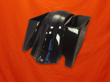 Load image into Gallery viewer, Harley Davidson 4&quot; Extended Stretched Saddlebags Rear Fender - PAINTED VIVID BLACK