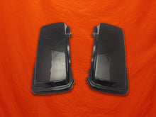 Load image into Gallery viewer, Harley Davidson 4&quot; Extended Stretched Saddlebags Lids  Rear Fender - PAINTED VIVID BLACK