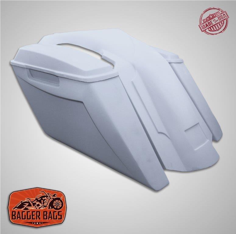 Suzuki M109R Fifty Five Extended Stretched Saddlebags Fender NoCutOut & Lids