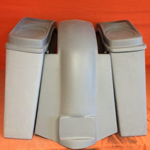 Load image into Gallery viewer, Harley Davidson 4&quot; Extended Stretched Saddlebags Dual 6 x 9 Speaker Lids &amp; Replacement Fender 09 - 13 - No Cut Outs