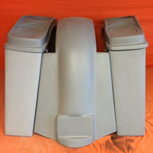 Load image into Gallery viewer, Harley Davidson 4&quot; Extended Stretched Saddlebags Dual 6 x 9 Speaker Lids &amp; Replacement Fender 09 - 13 - No Cut Outs