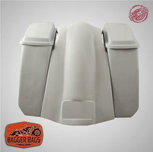 Load image into Gallery viewer, Harley Davidson Heritage Softail 5&quot; Extended Saddlebags Lids Fender No Cutouts