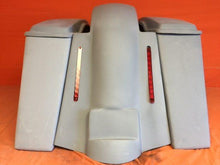 Load image into Gallery viewer, Harley Davidson 4&quot; Extended Stretched Saddlebags 6.5 Speaker Lids &amp; LED Replacement Fender 09 - 13 - No Cut Outs