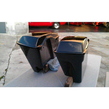 Load image into Gallery viewer, Harley Davidson 4&quot; Extended Stretched Saddlebags Lids Painted Black